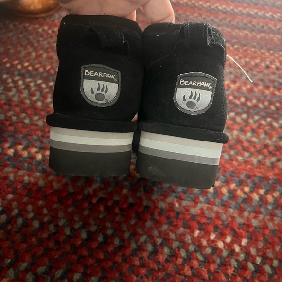 BearPaw Black Kids Shoes - Picture 2 of 4